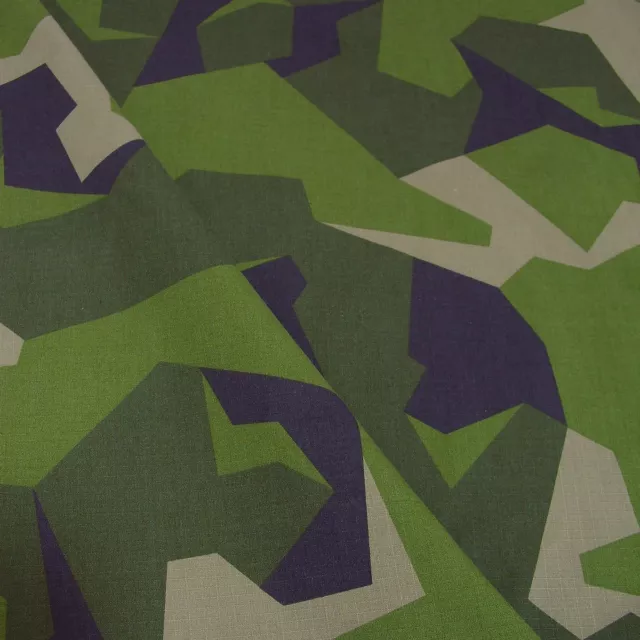 Schweden Camouflage Ripstop reißfester Baumwoll-Stoff FleckTarn  Segeltuch 3