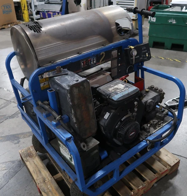 TUFF Hot Water Pressure Washer On Blue Metal Cart - NOT RUNNING - LOCAL PICK UP