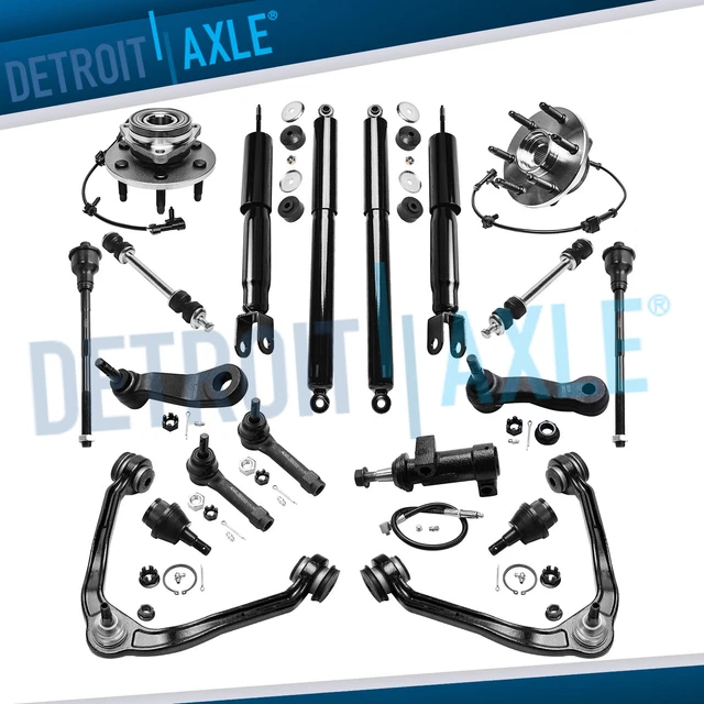 4WD FRONT SUSPENSION Kit Wheel Hub Bearings for Chevy Silverado GMC