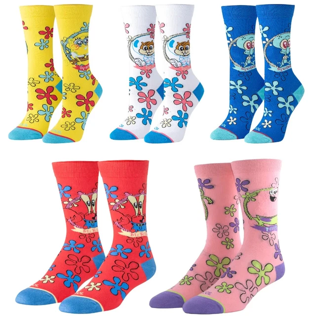 SpongeBob  Womens Socks 5 Pairs Gift Box Set