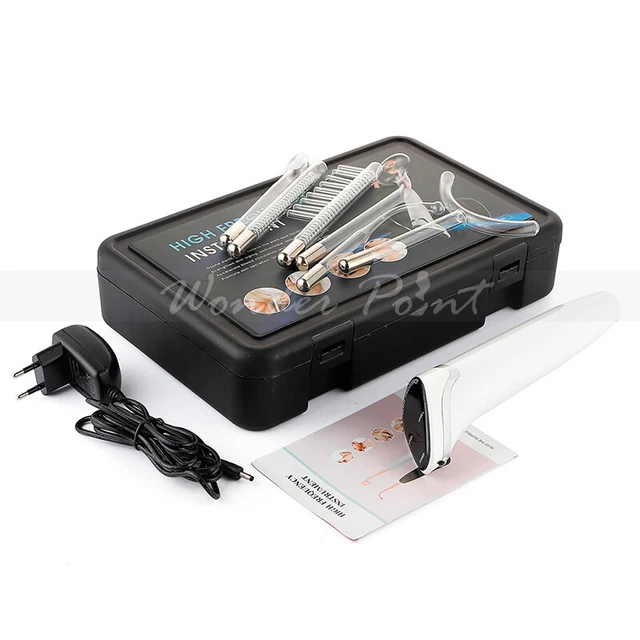 High Frequency Machine With 6 Wands Facial Violet Light Ray Anti Acne Skin Care