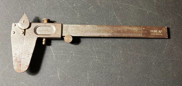 Vintage Dunlap Vernier Calipers - 5" - CLEAN & WORKING