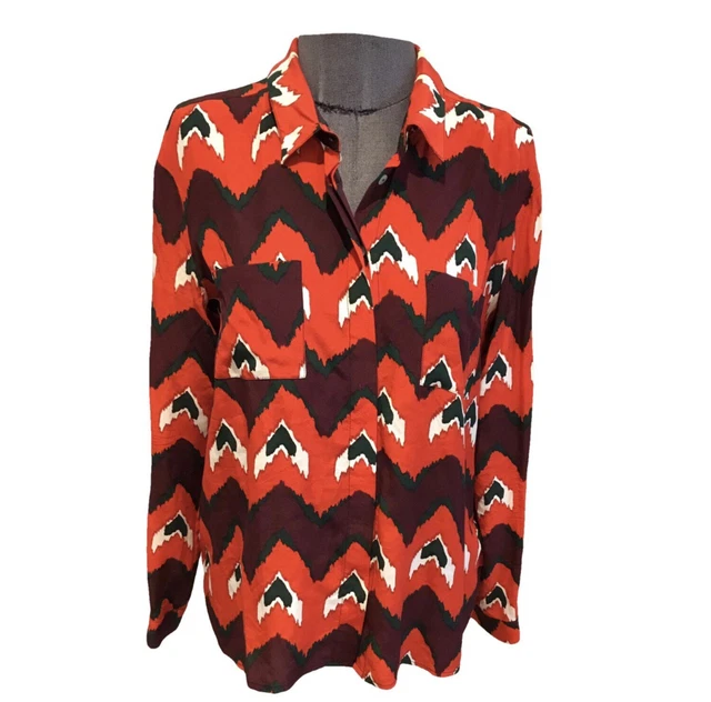 Chemisier 100% Soie Bel Air - Couleur écru - Taille 36/38 - Occasion Très Bon état