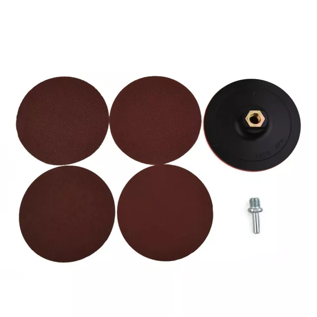 10pcs Hook and Loop Sanding Discs with Drill Adapter Suitable for Metal Prep