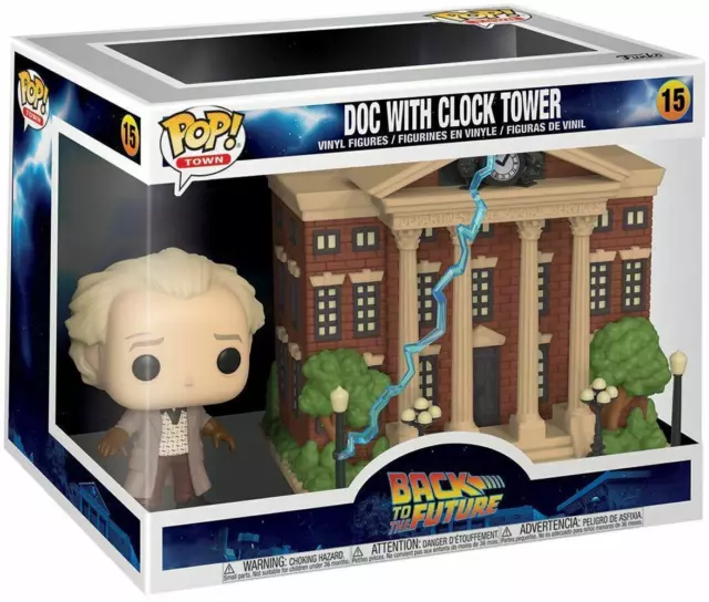 Back To The Future: Funko Pop! Town - Doc With Clock Tower (Vinyl Figure 1...