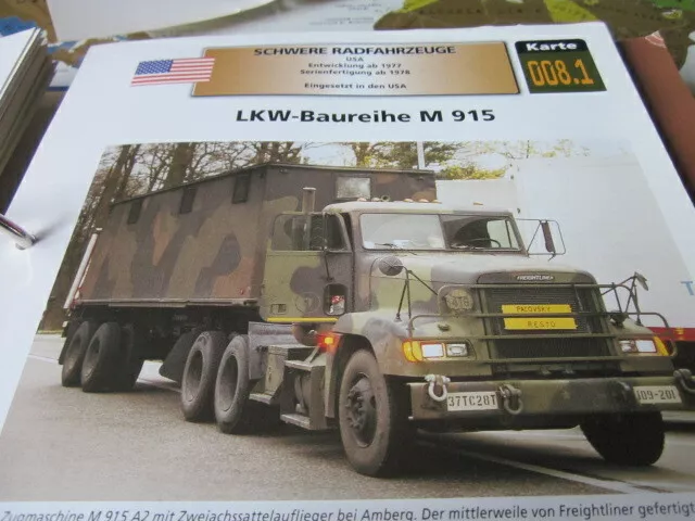 Militärfahrzeuge Archiv Schwere Radkfz 8.1 M 915 Baureihe USA 4S