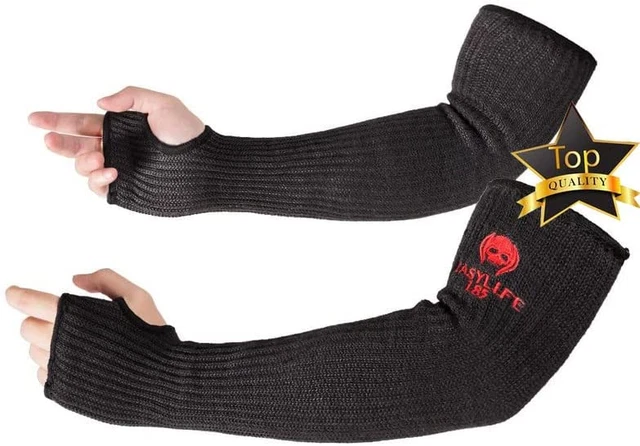 Protective Arm Sleeves w/ Thumb Hole 18 Cut Heat Resistant Mechanic 1 Pair