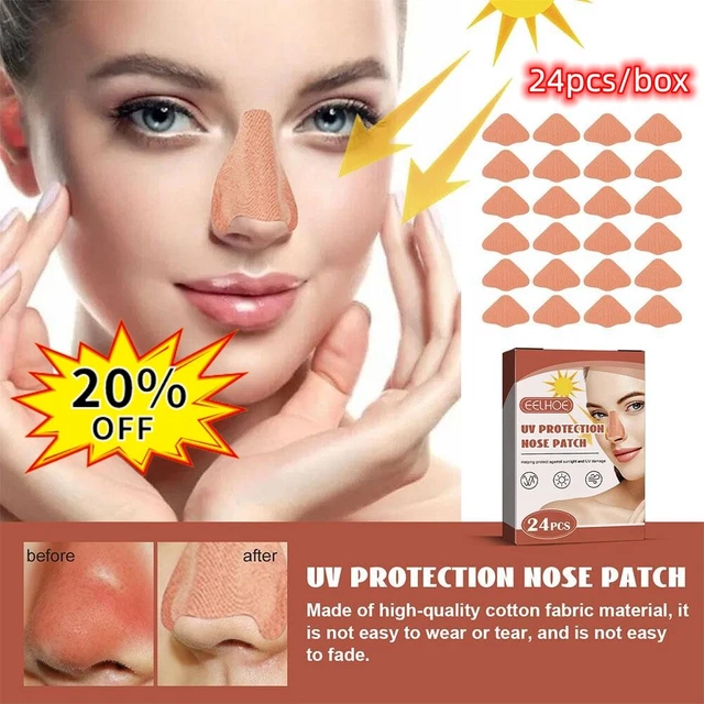 Parche de nariz de protección UV protección solar cubierta de nariz deportes para hombres y mujeres