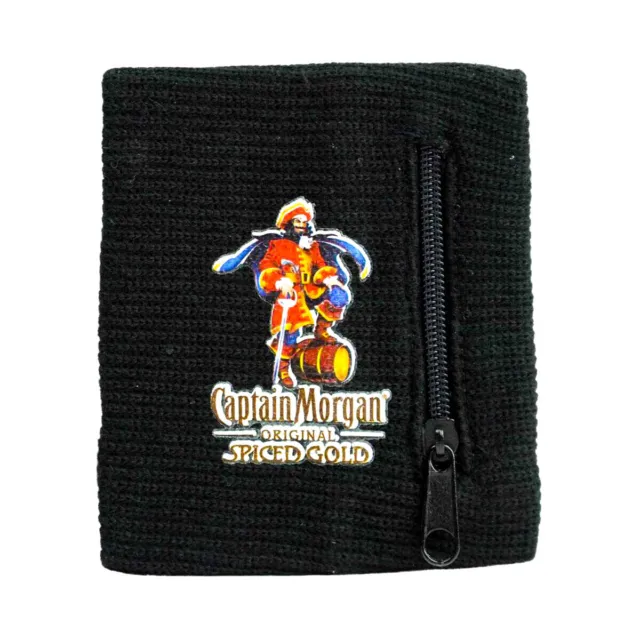 Captain Morgan Rum, Schweißband Armbinde Portemonnaie Geldfach Handgelenk Tasche