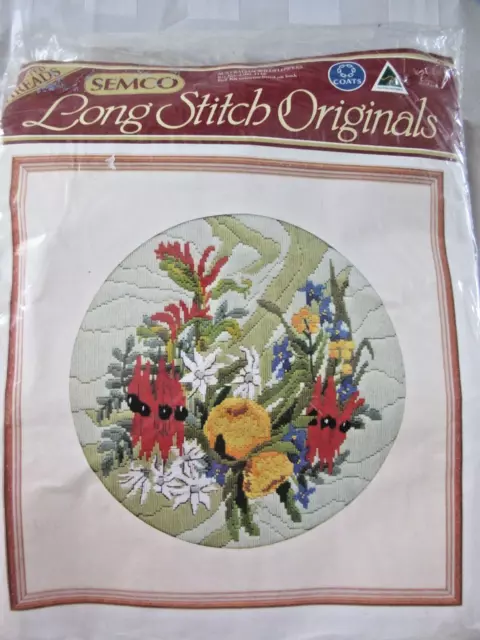 Long Stitch Originals by SEMCO - AUSTRALIAN WILDFLOWERS - Kit 3300-3146 - In Pkt