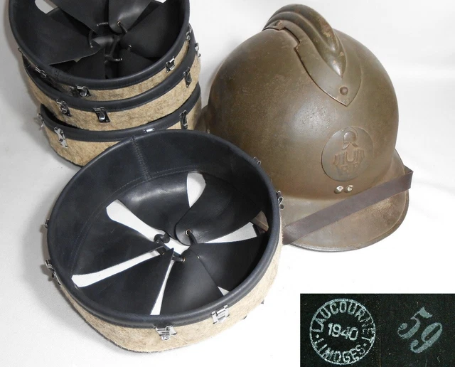 CASQUE ADRIAN M26 Infanterie Français Original WW2 État Impeccable EUR 260,00 - FR