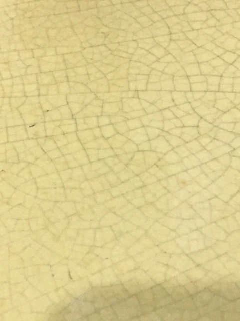England vintage rare antique hr jhonson art nouveau yellow tiles c1900 6x6 Inch 3