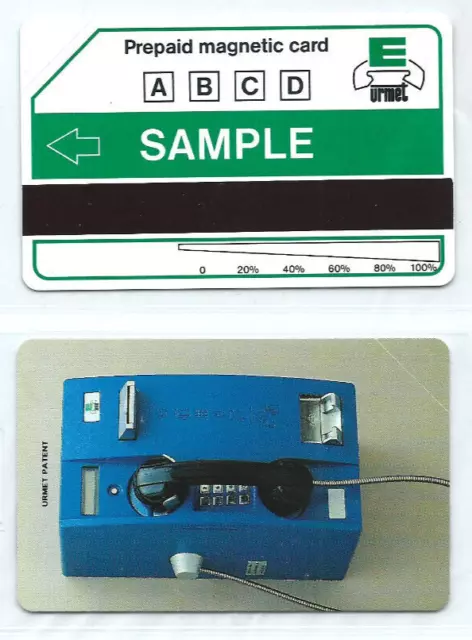 Italien Italia Urmet magnetic card SAMPLE green ABCD - RS Cardphone NEU ** MINT