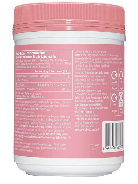 Protien Pill VITAL PROTEINS BEAUTY Collagen Powder Strawberry Lemon 271g Skin ...
