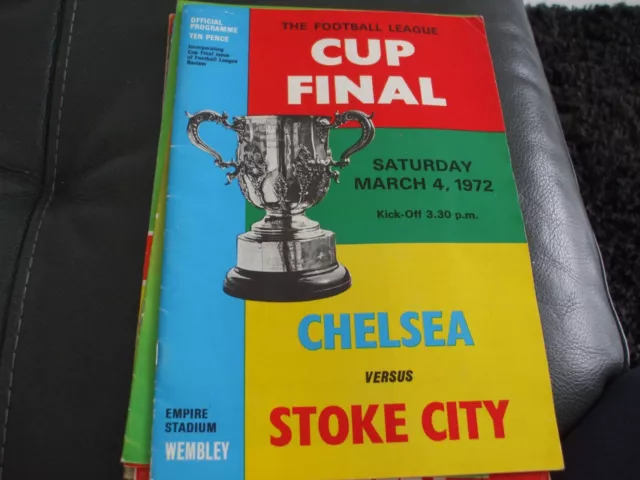 Chelsea v Stoke City League  Cup Final 4 March 1972