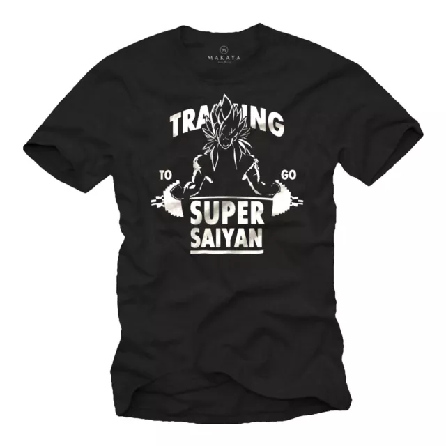 T-shirt uomo Cooles GYM con Training To Go Super Saiyan - Uomo Nerd Shirt