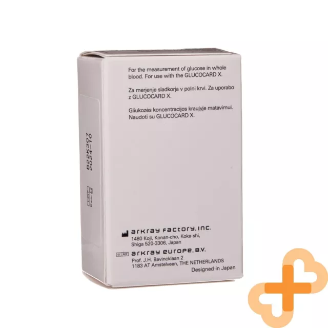 GLUCOCARD X-Sensor non-Calibrated Diagnostic Glucose Niveau Bandes 50 Pièces 2