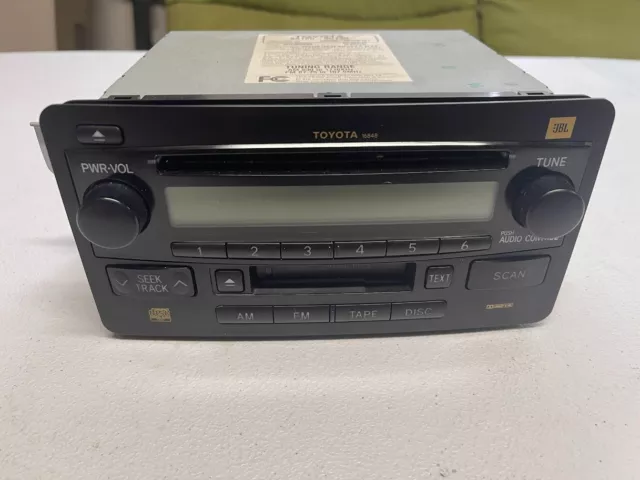 2005 TUNDRA TUNDRA Radio Stereo JBL CD Cassette Receiver 86120-0C130