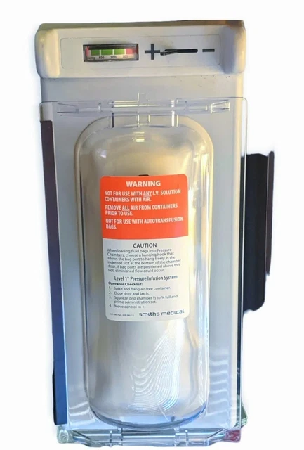 Smiths Medical Level 1 Pressure Infusion System H2 Pressure Chamber
