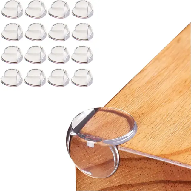 16PCS Clear Baby Proofing Corner Protectors for Babies Toddlers Kids, Transparen
