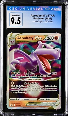 Aerodactyl V & VStar Pokemon Karten - Ultra Rare Set Lost Origin 092/196-093/196
