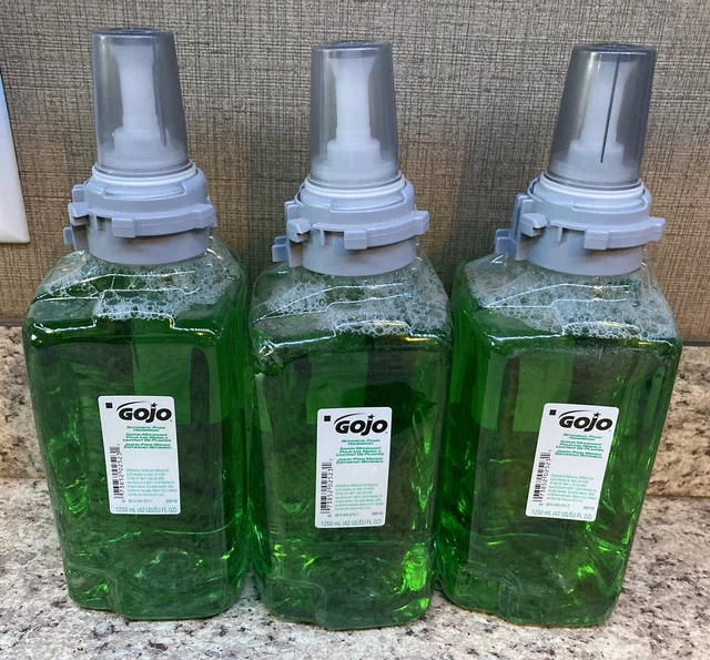 3 Recarga de espuma de gojo lavado a mano f/ADX-12 1250 ml botánico 881603 exp: 4/24
