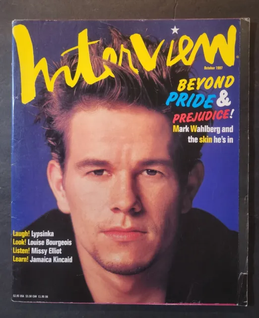 Andy Warhol's Interview Magazine Oct 1997 Mark Wahlberg - Fashion ~ Art ~ Music