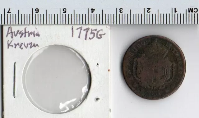 Austria Kreuzer 1775 G coin