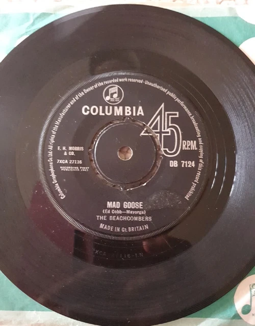 The Beachcombers "Mad Goose/ Can't Sit Down" Keith Moon-The Who Rare 1963 Uk 45!