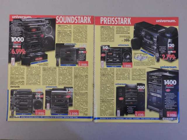1997 Audio Stereo Stack Systems Players Speakers 27 Pages Catalog Print Ads