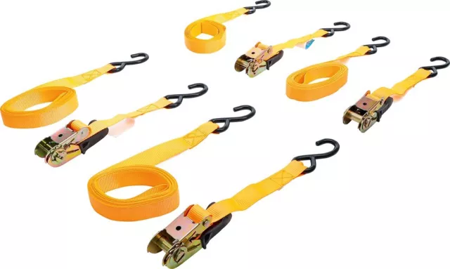 BGS Set Nastri Serrature Fai Da Te, con Gancio Pesante, 5 mx25 mm, 4 pezzi