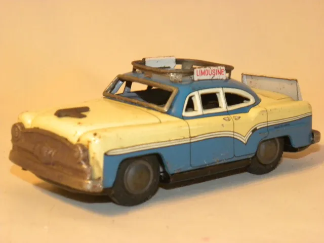 Jouet Ancien Tole Vintage Tin Toy Friction Car Japan Voiture Limousine Airport
