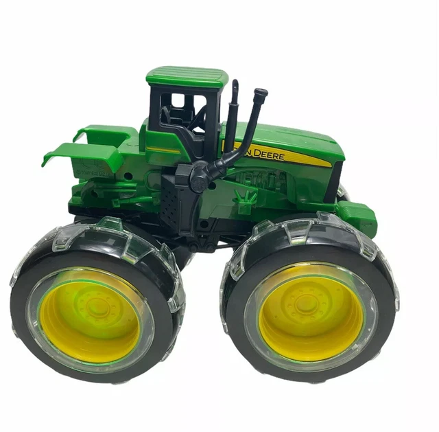 JOHN DEERE LIGHT Up Monster Treads Toy Tractor Big Lightning Wheels Boy