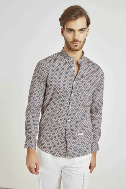 Camicia coreana uomo fantasia sale