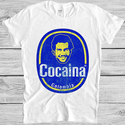 COLOMBIA PABLO ESCOBAR COCAINA NOYZ Regalo Divertente T-shirt Tee 1179