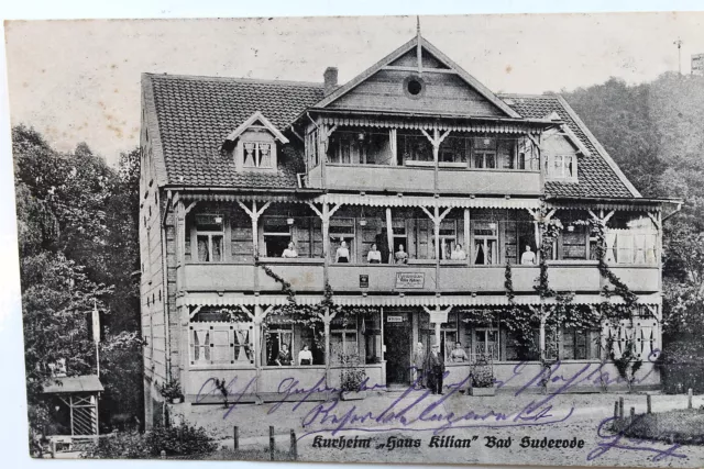 24734 Ak Bad Suderode Harz Kurheim Maison Kilian 1915 Courrier Militaire