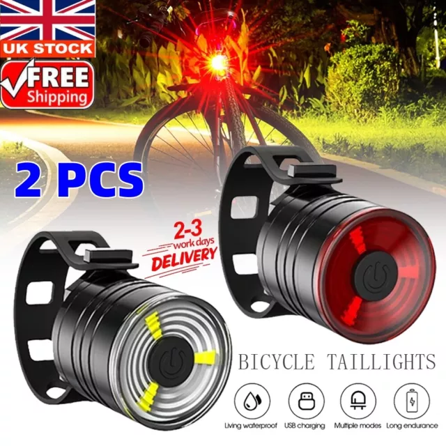 Super Bright Bike Light Set USB Rechargeable Bicycle Lights Waterproof Mountain