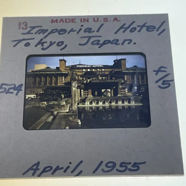 Vintage Original 35mm slide 1955 Imperial Hotel Tokyo Japan Kodachrome #524