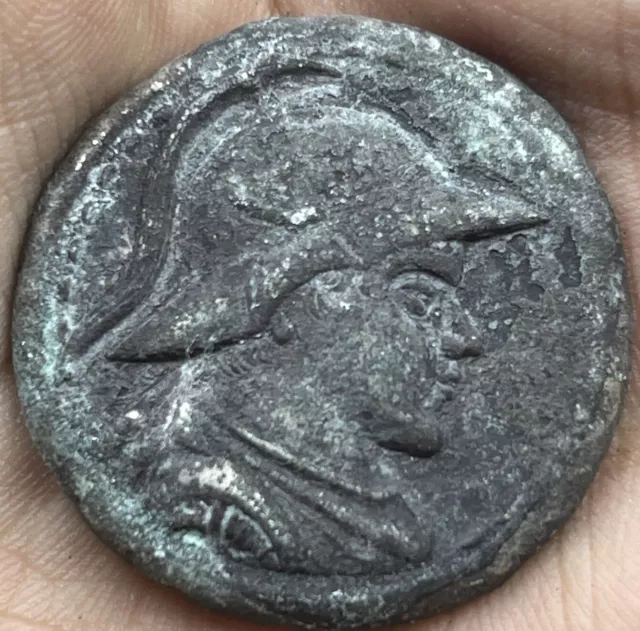 Wonderful Ancient Bactrian Old Bronze Unique Rare Coin