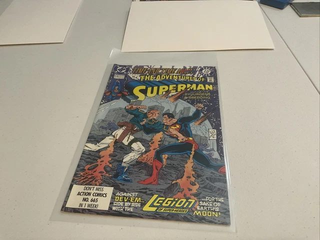 The Adventures of Superman Comic Book #478 DC Comics 1991  | Time and Time Again
