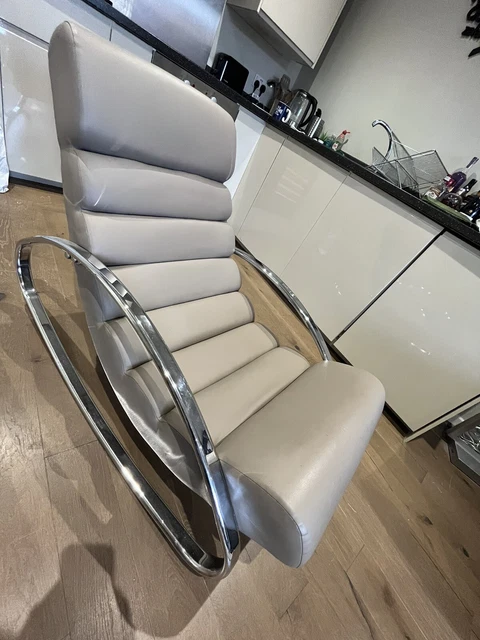 MADE.COM KOLTON ROCKING Chair with Wooden Legs and Modern Design