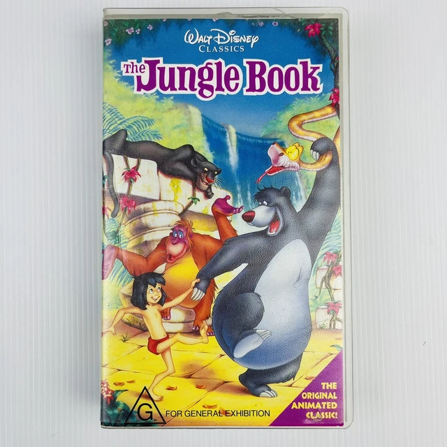 THE JUNGLE BOOK Walt Disney Classics VHS Video Tape PAL Vintage EUR 21