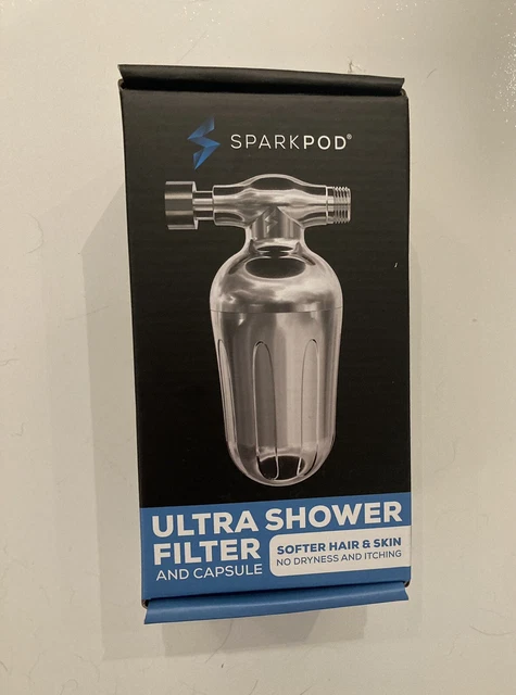 Filtro de ducha SparkPod Ultra reduce el cloro en un 98% más suave cabello/piel nuevo en caja MCFC-C