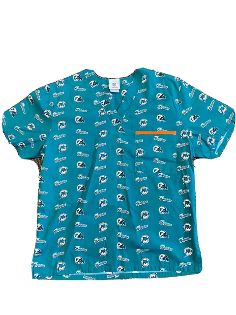 miami dolphins scrub top