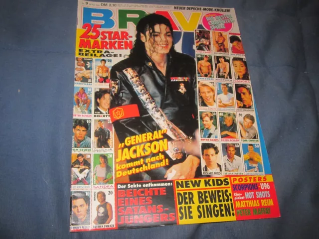 Bravo 20.2.1992 9/92 mit Scorpions Poster Heft komplett