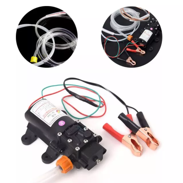 Electric 12V Fuel Transfer Pump Oil Gas  Kerosene Car Tractor 5l/Min