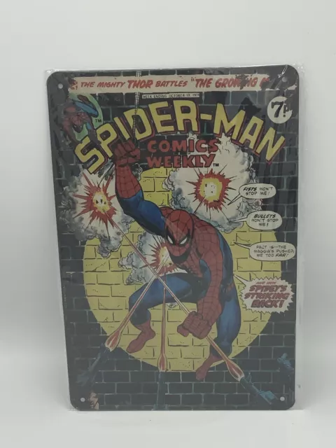 Spiderman Marvel Comics Superhero Retro Metal Wall Plaque Tin Sign A4 🌟🕷🌟