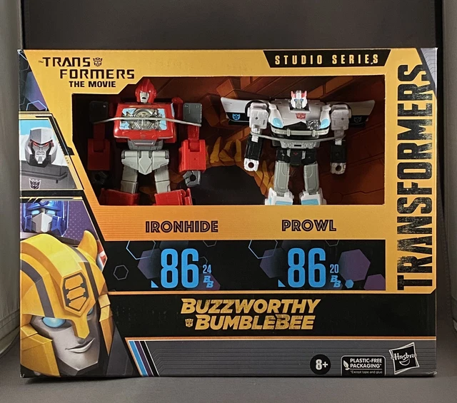 Transformers Studio Series 2 Pack: Ironhide (Voyager) & Prowl (Deluxe) | Buzzworthy Bumblebee | Giocattoli Da Collezione Per Bambini 8+