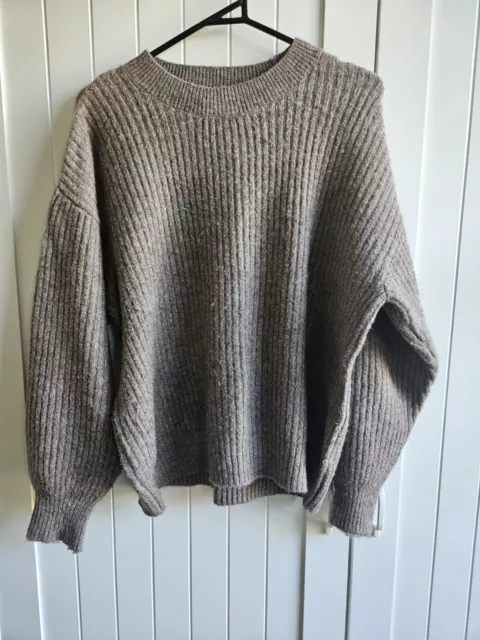 H&M Beige Rib Knit , Size M