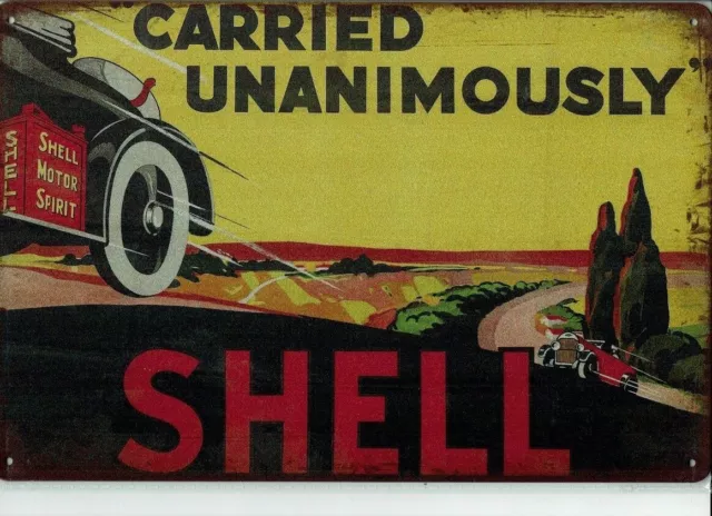 *Tolle Deko Garage Shell ÖL Öldose Unanimously Retro Motorcycle OIL Tankstelle*